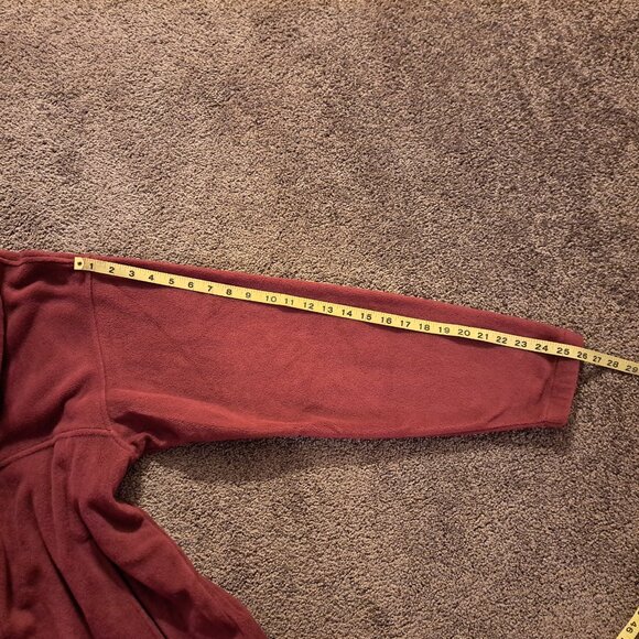 Columbia Men's Rust Red Fleece Zip Up Jacket Size Large - Picture 10 of 11